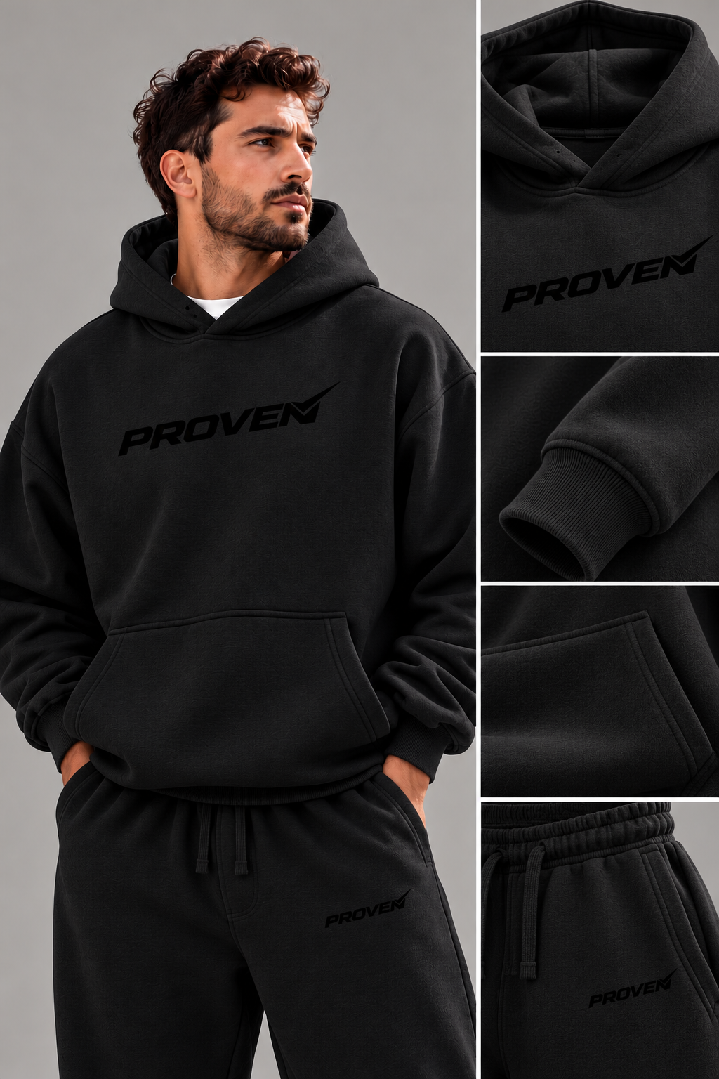 PROVEN Essential Tracksuit Black