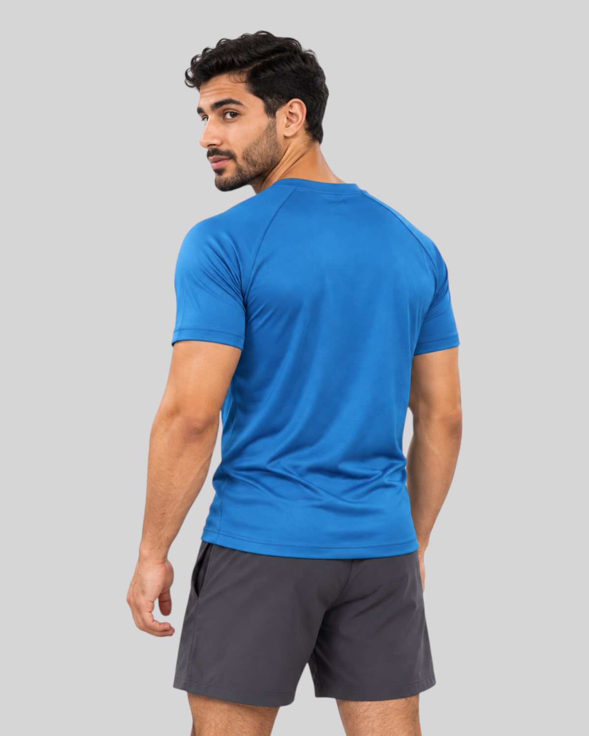 Proven Sportswear Performance Tee in Goblet Blue, a breathable sports T-shirt with a fitted athletic design and moisture-wicking fabric.