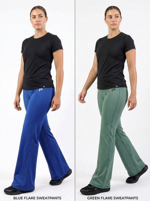 Navy blue Flow Flare Leggings by Proven Sportswear featuring a fitted design and flared hems for active wear and stylish comfort.